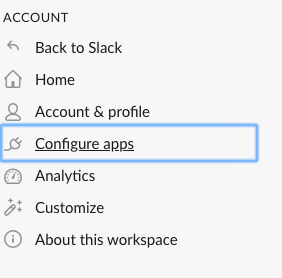 configure apps